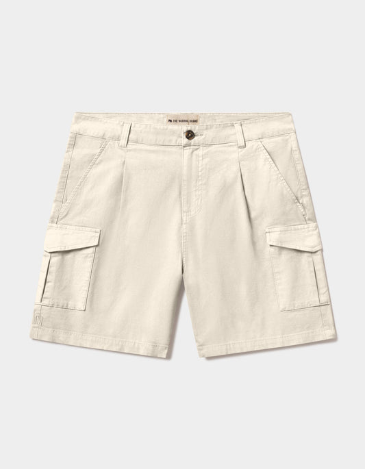 James Canvas Cargo Short in Chalk