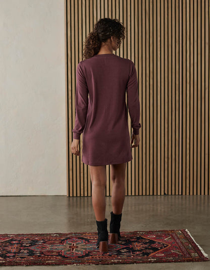 Puremeso Everyday Dress in Wine