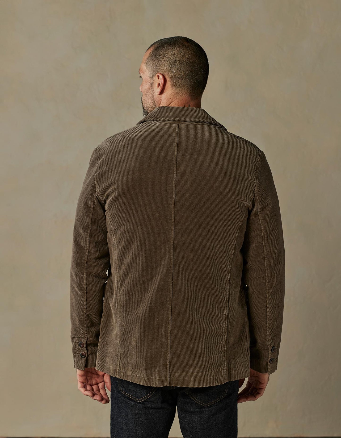 Hawthorne Cord Blazer in Taupe