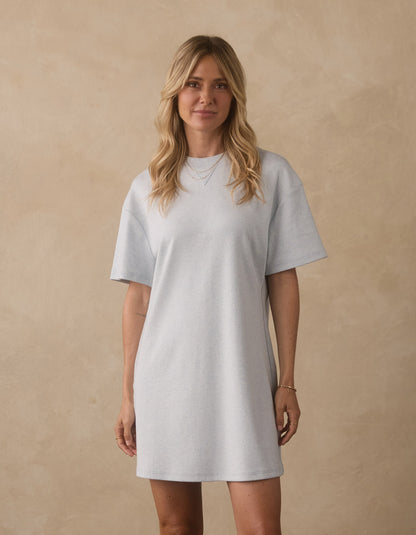 Puremeso Short Sleeve Weekender Dress in Dawn Blue