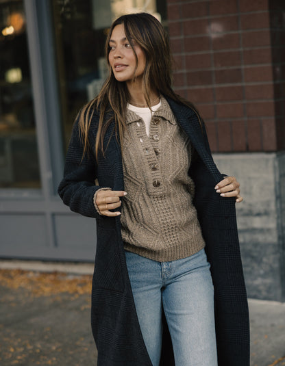 Mabel Popover Sweater in Toasted Chestnut