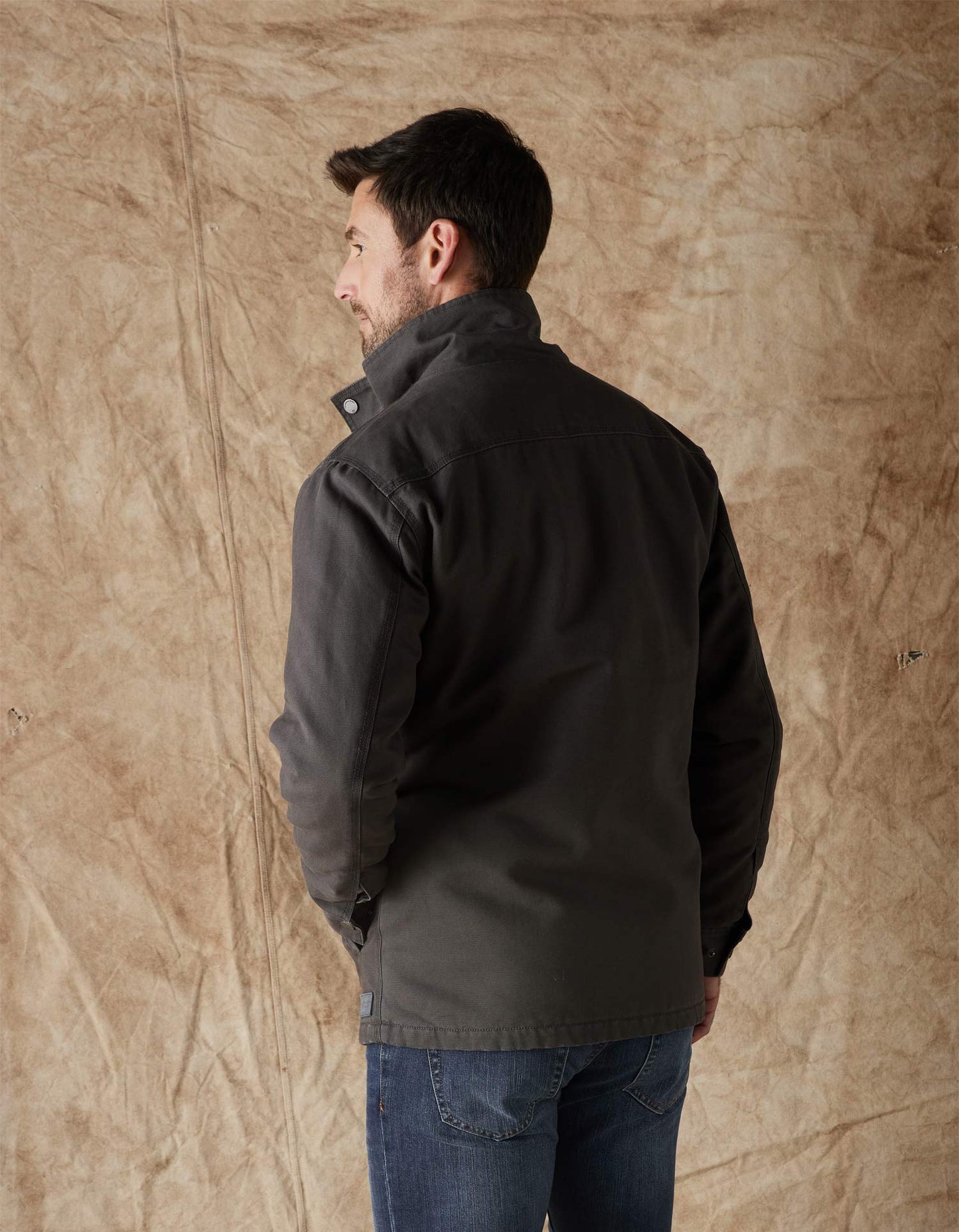 Canvas Chore Coat in Charcoal