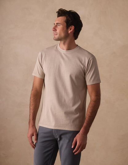 Normal Jersey Tee in Pumice