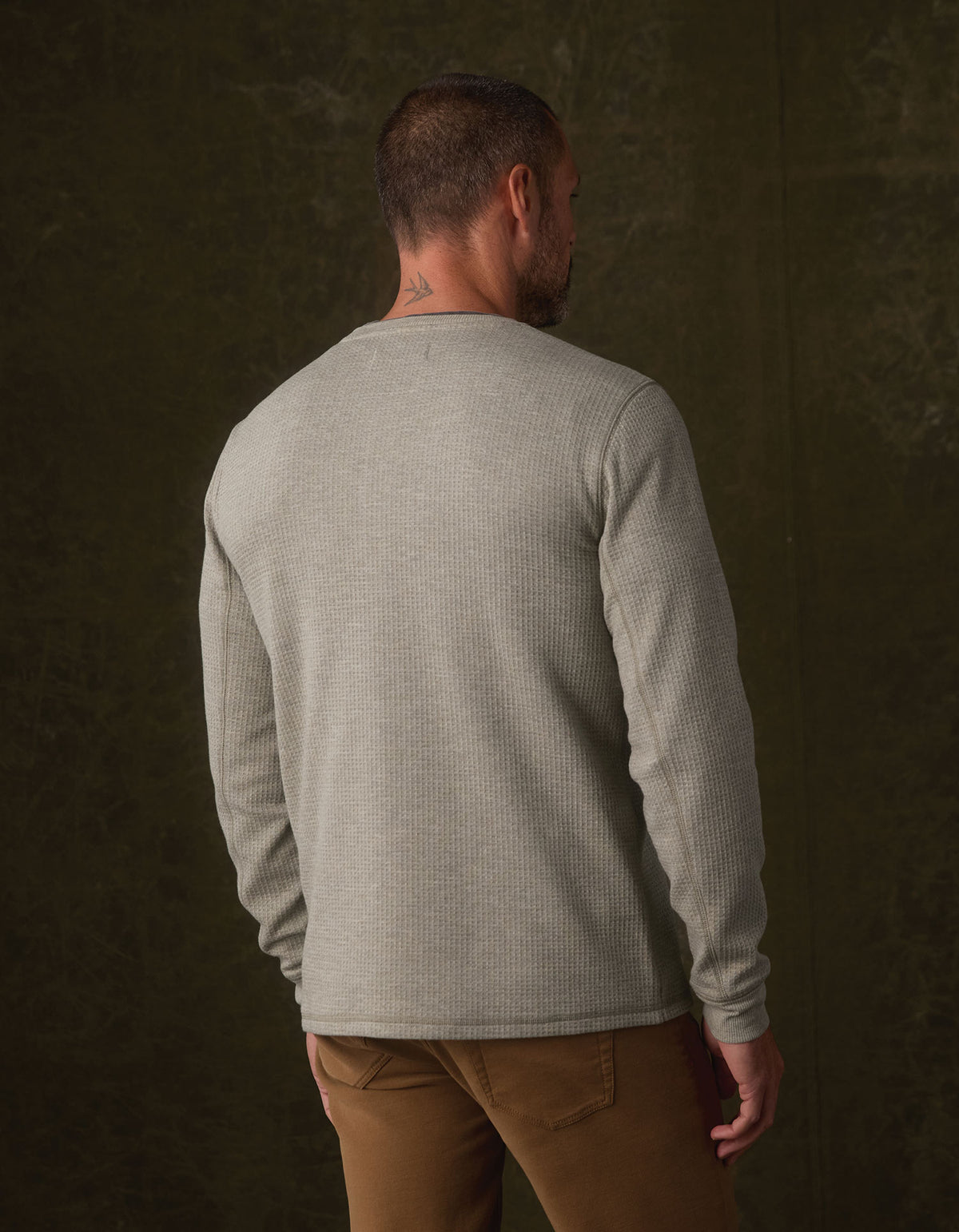 Thermal Henley in Moss