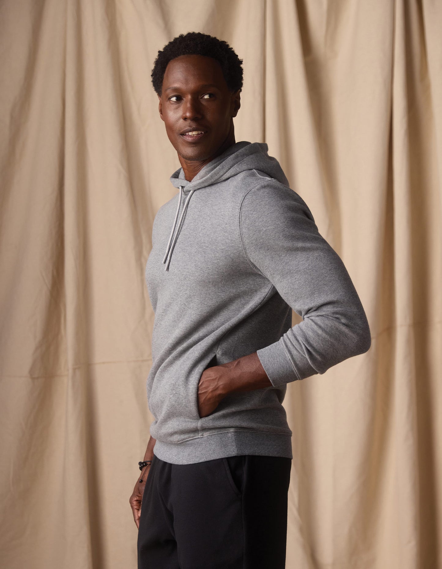 Fleece Puremeso Hoodie in Athletic Grey