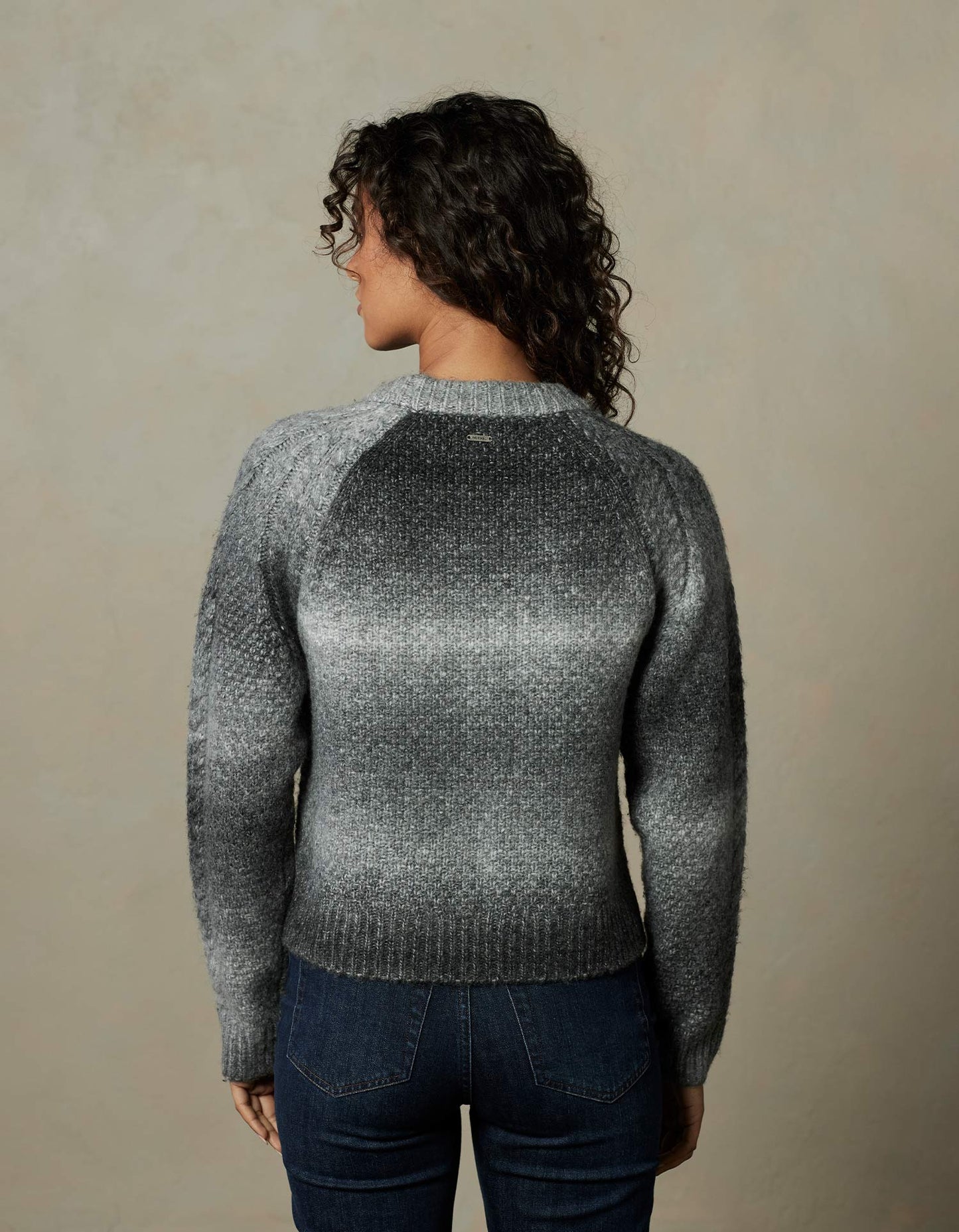 Romy Cableknit Sweater in Charcoal