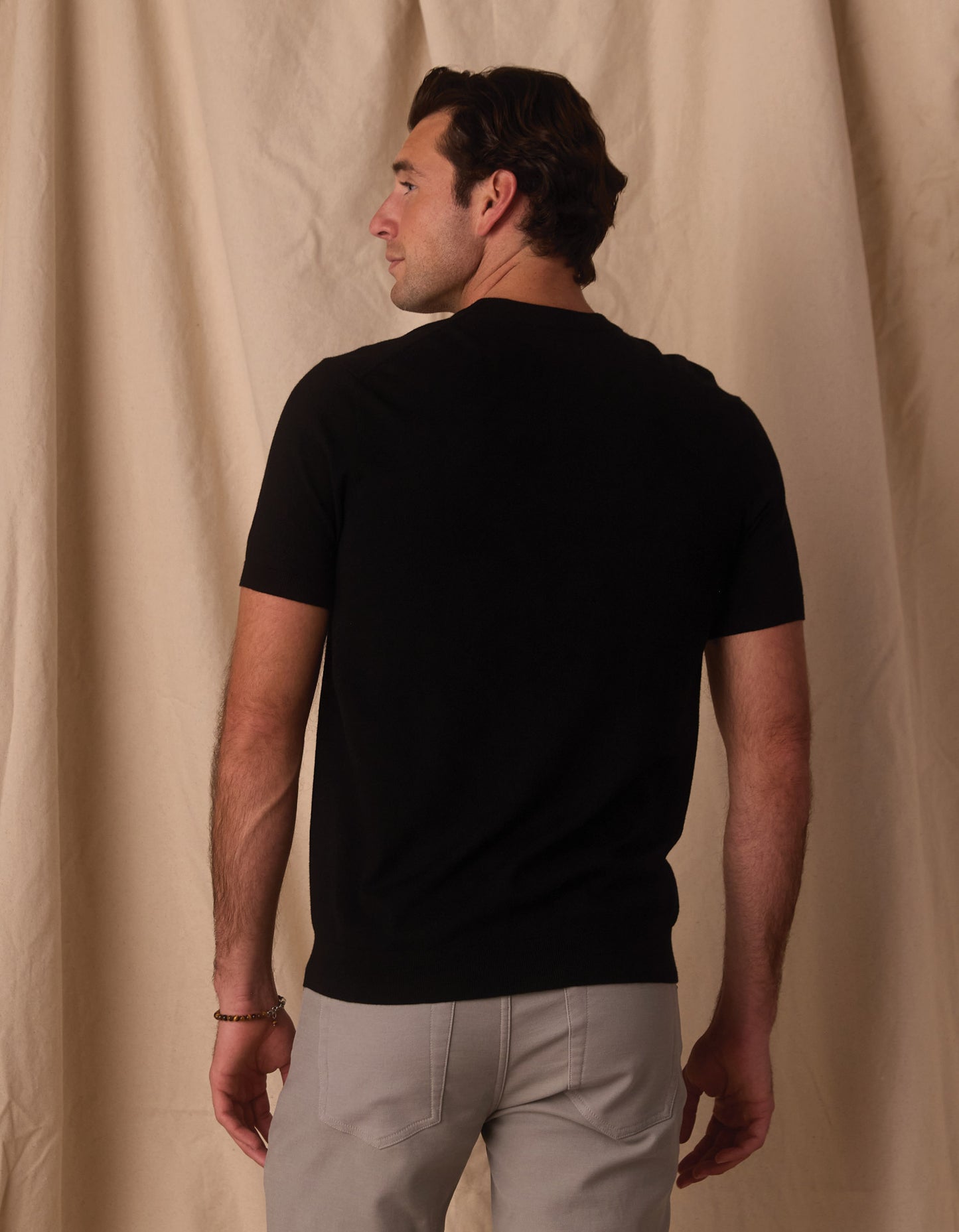 Taylor Sweater Tee in Black