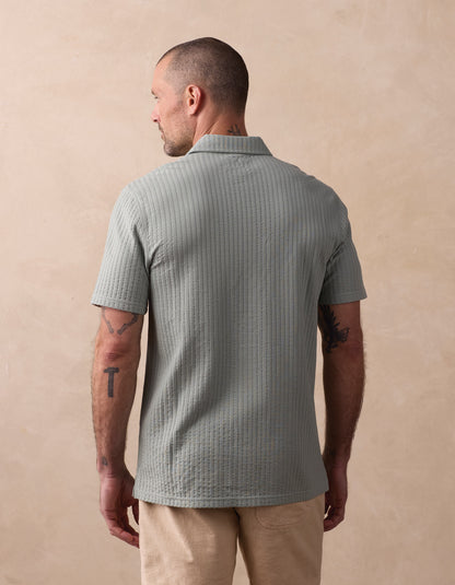 Knit Getaway Button Up in Juniper