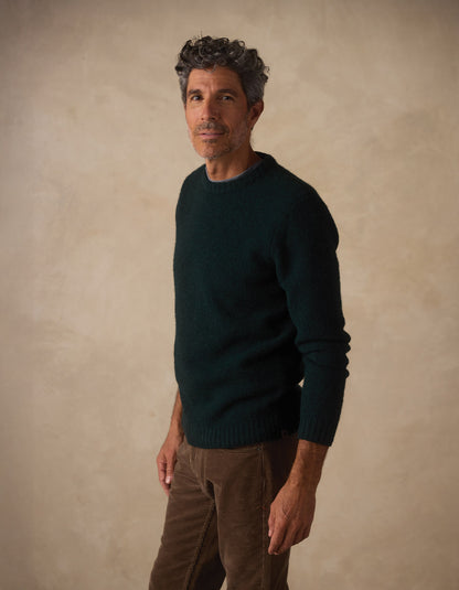 Homebound Crewneck Sweater in Dark Sea