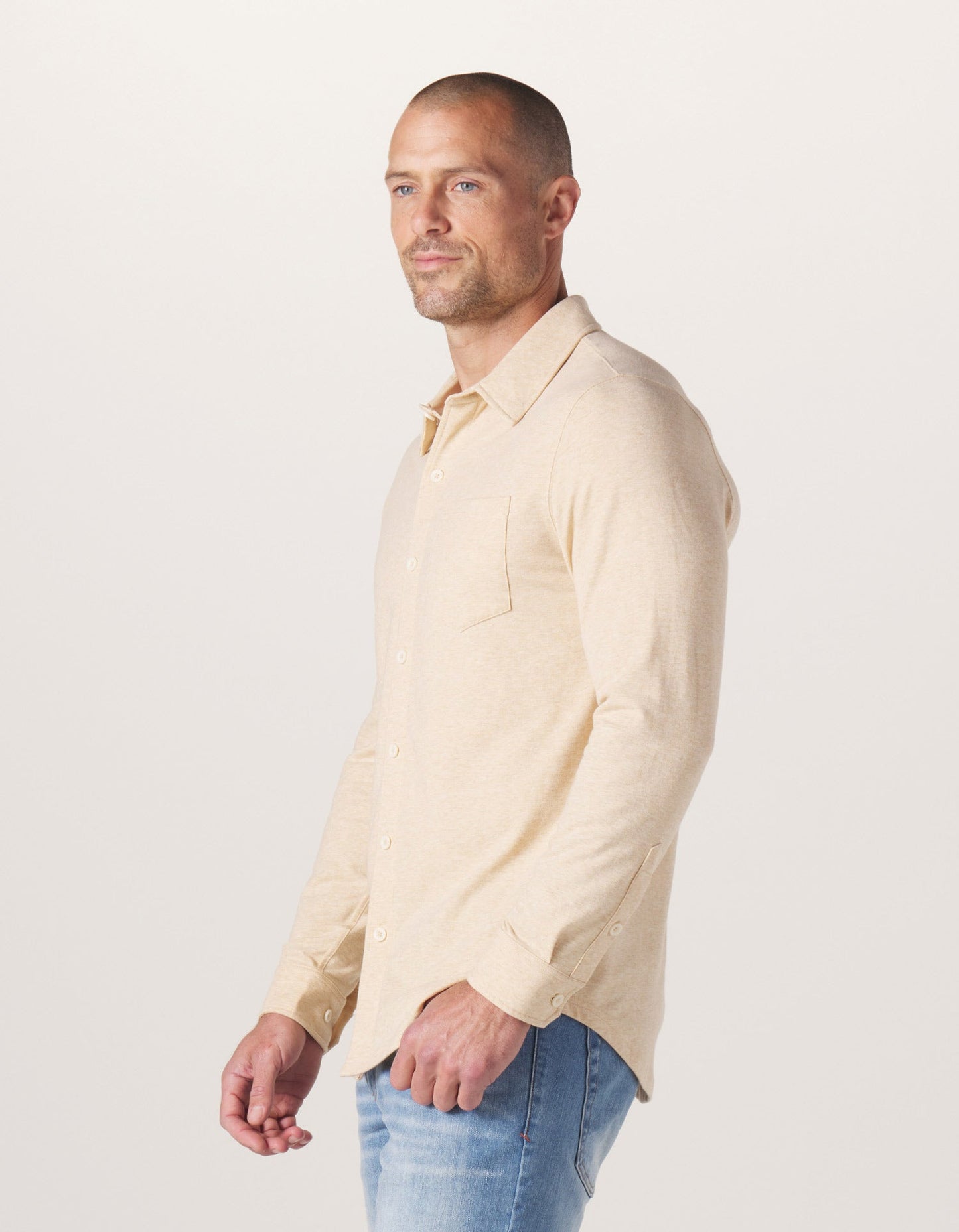 Active Puremeso Button Down Shirt in Golden Hour