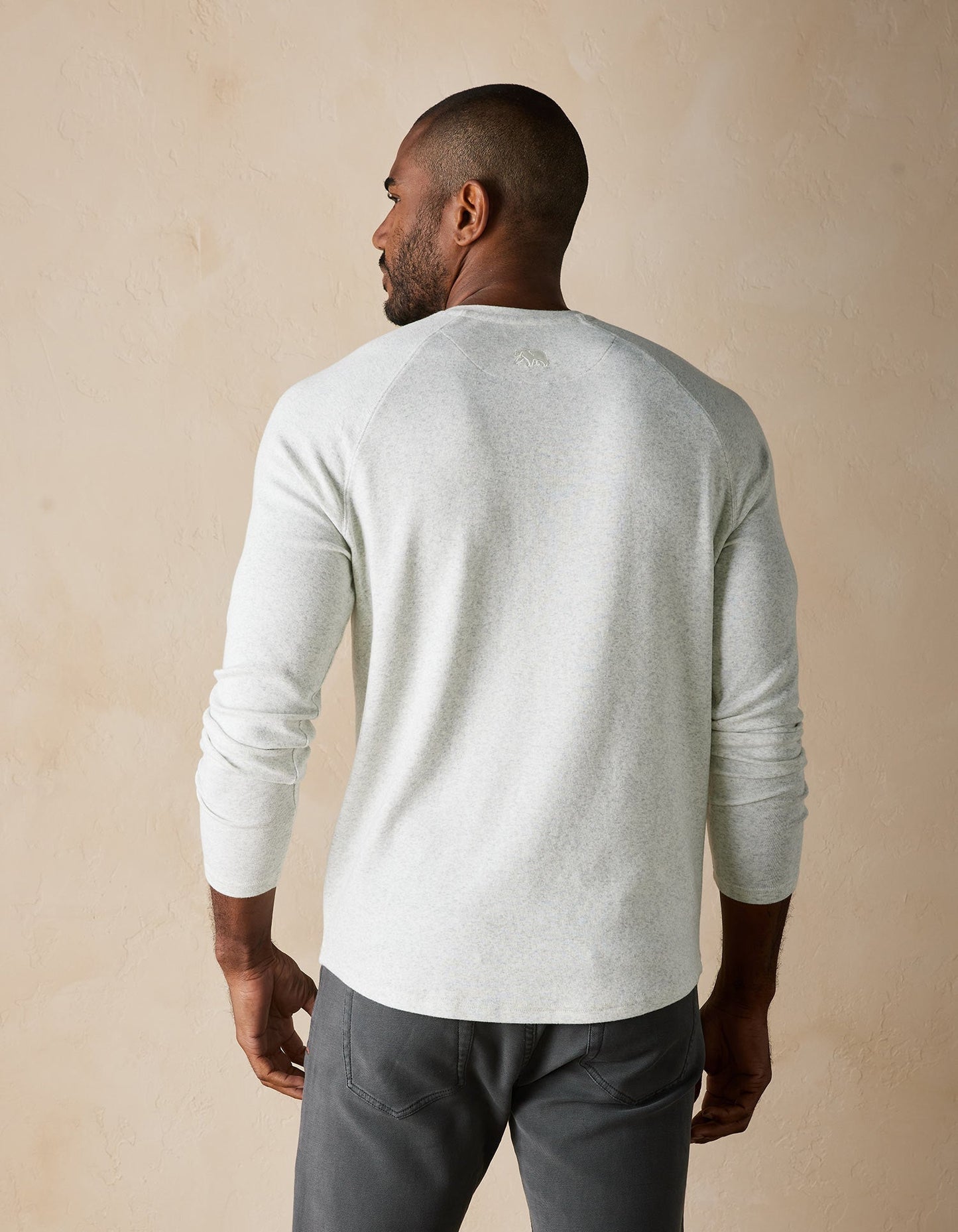 Puremeso Everyday Henley in Stone