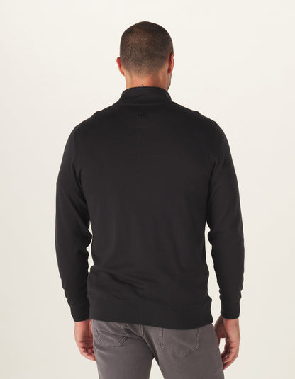 Puremeso Weekend Quarter Zip in Black