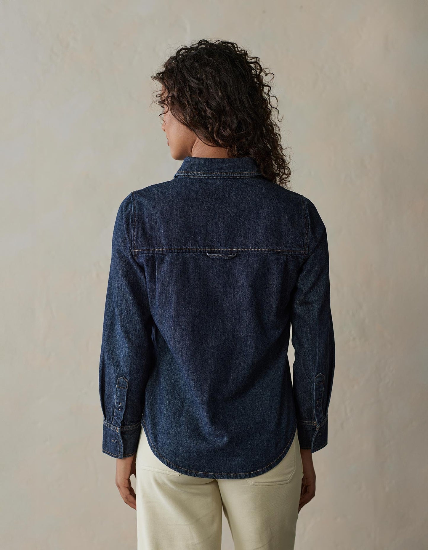 Denim Shirt in Dark Wash