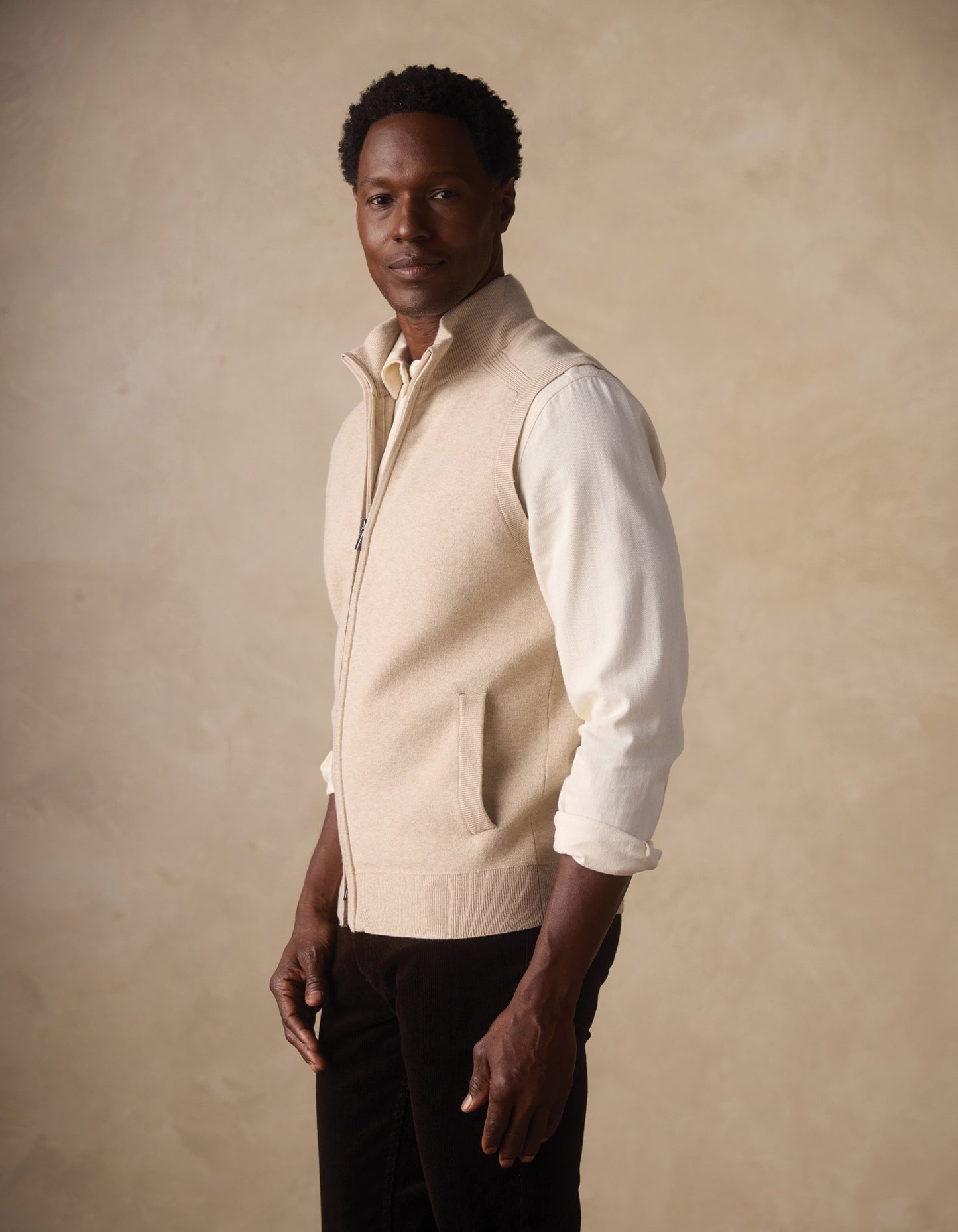 Cooper's Landing Vest in Oatmeal