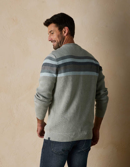 Striped Ski Sweater in Grey Multi