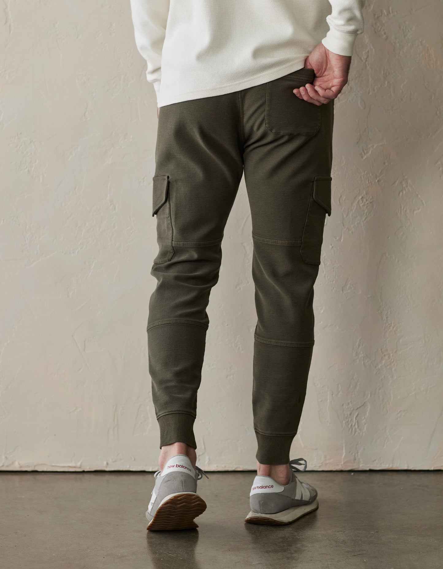 Comfort Terry Jogger in Dusty Olive