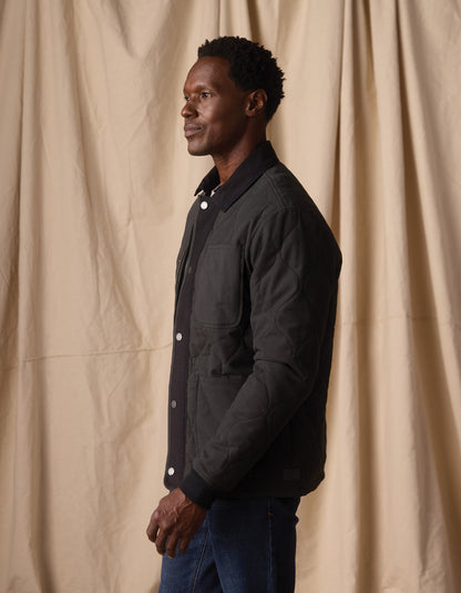 James Canvas Liner Jacket in Phantom/Black
