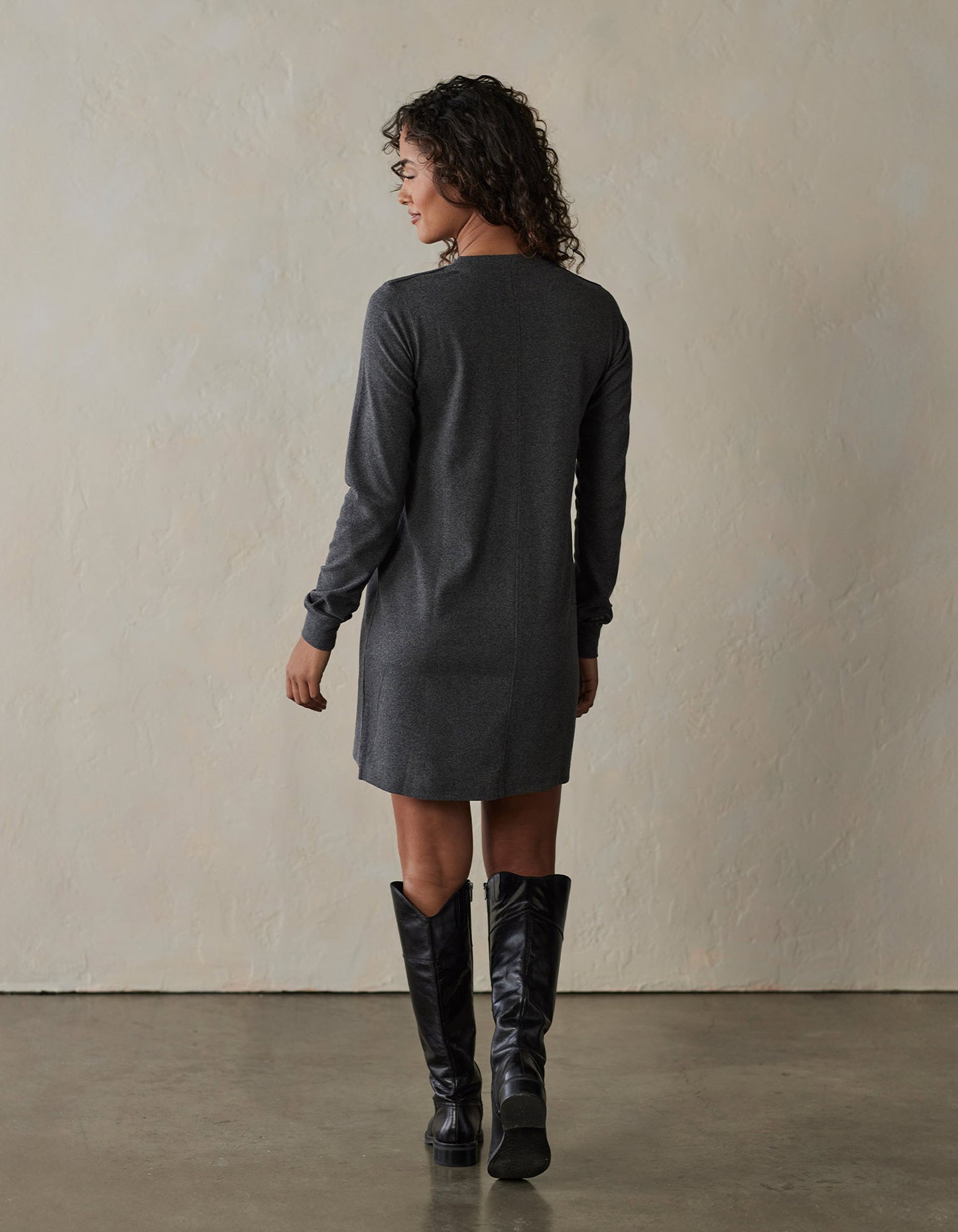 Puremeso Everyday Dress in Charcoal