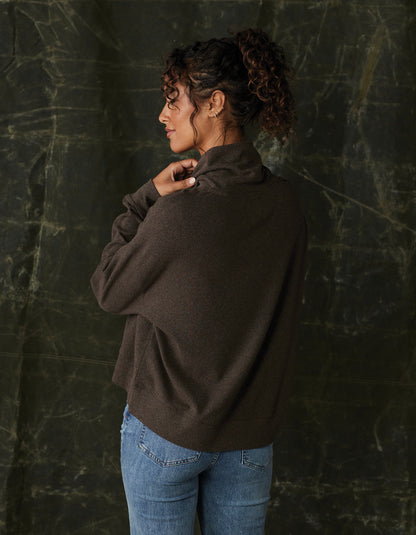 Puremeso Funnel Neck Pullover in Java