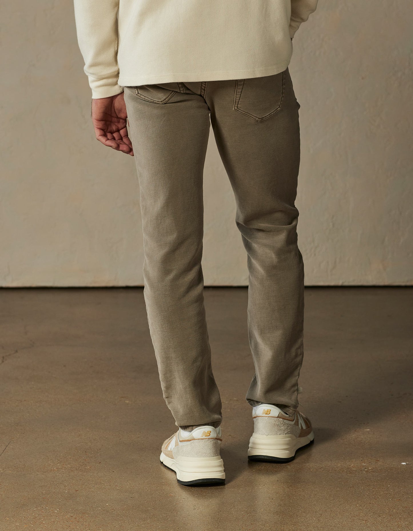 Comfort Terry Pant in Taupe