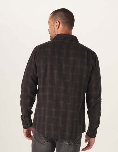 Jackson Lightweight Flannel in Charcoal Plaid