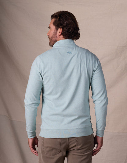 Puremeso Weekend Quarter Zip in Mint