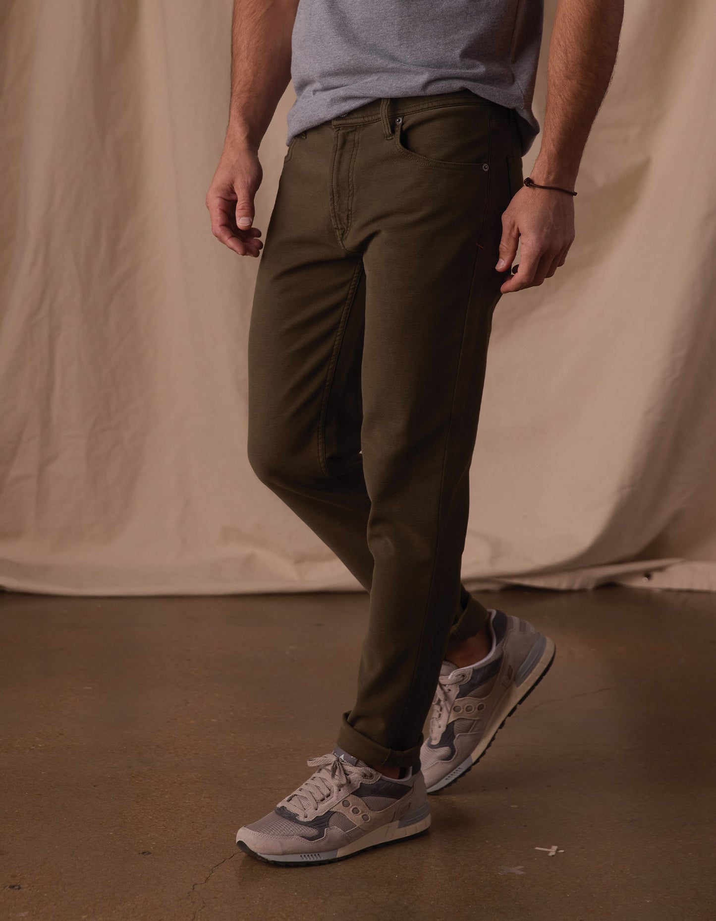 Comfort Terry Pant in Olive