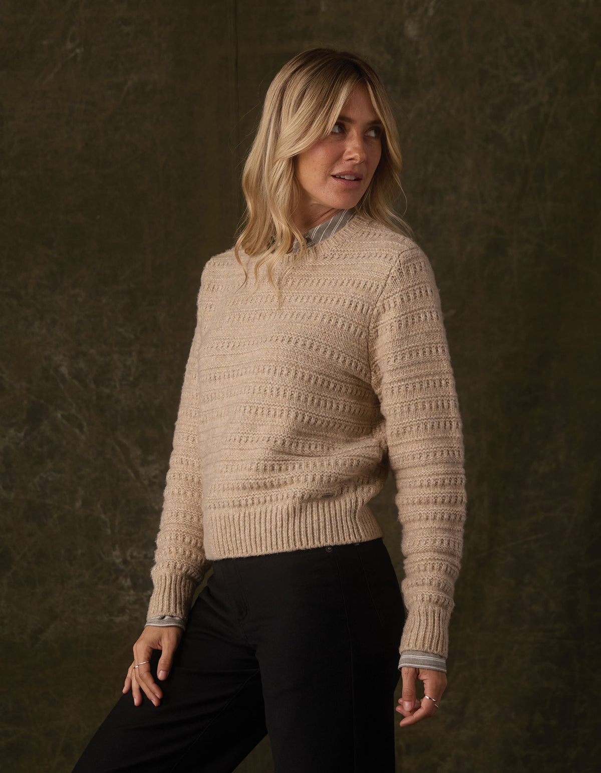 Estelle Crewneck Sweater in Oat