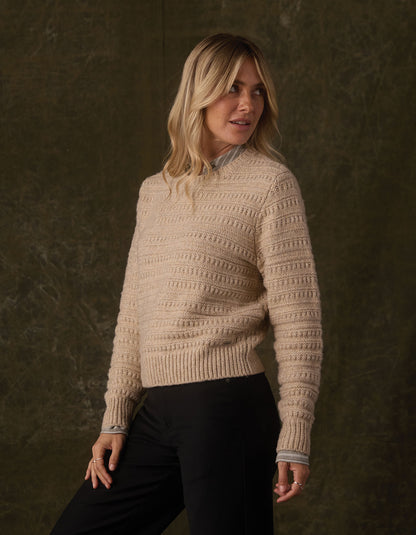Estelle Crewneck Sweater in Oat