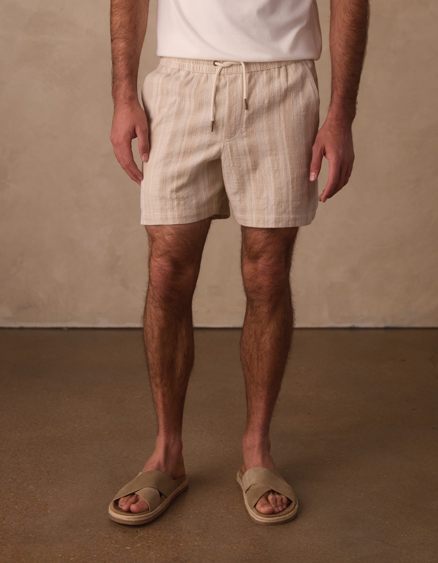 Freshwater Short in Sandstone Stripe