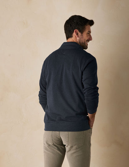 Puremeso Weekend Quarter Zip in Normal Navy