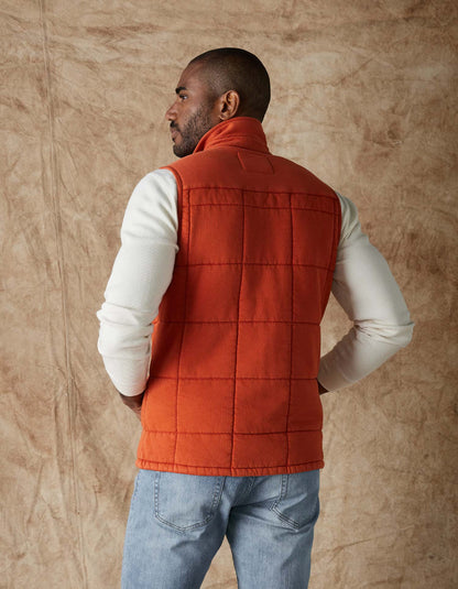 Jackie Premium Fleece Lodge Vest in Fire