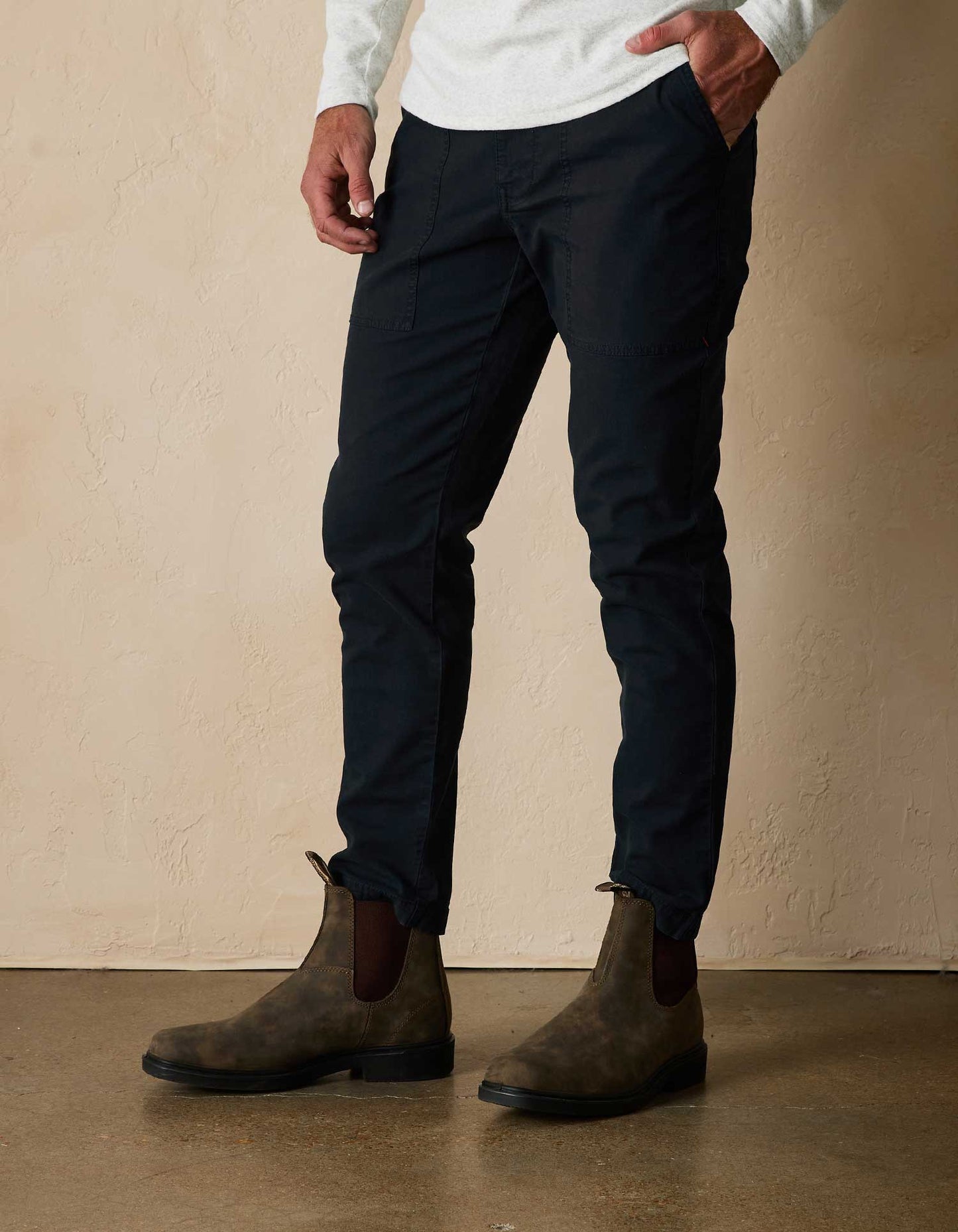 James Canvas Pant in Navy