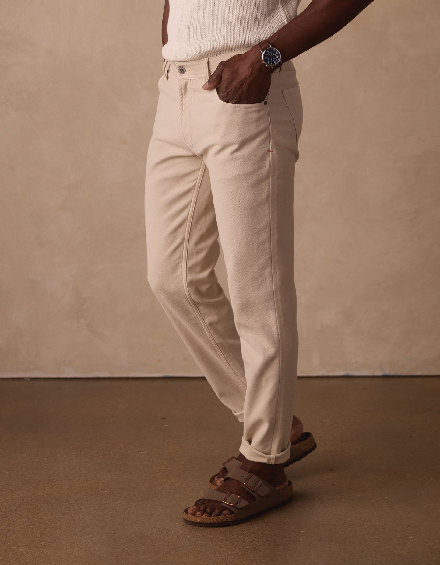 Comfort Terry Pant in Birch