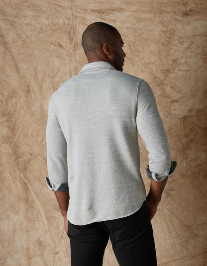 Textured Knit Shirt in Graphite