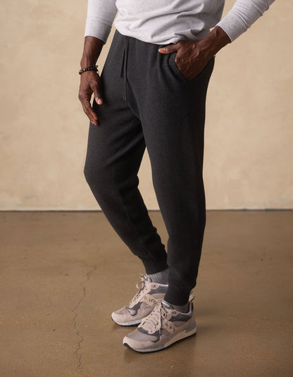 COOLMAX® Textured Jogger in Dark Charcoal
