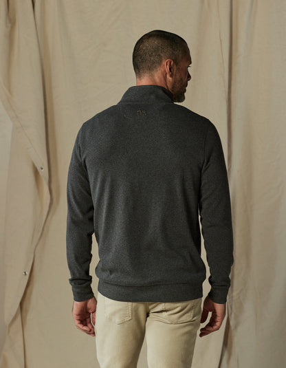 Puremeso Weekend Quarter Zip in Charcoal