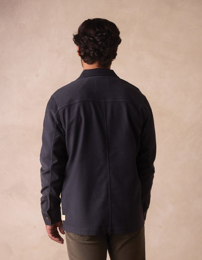 Comfort Terry Chore Coat in Navy