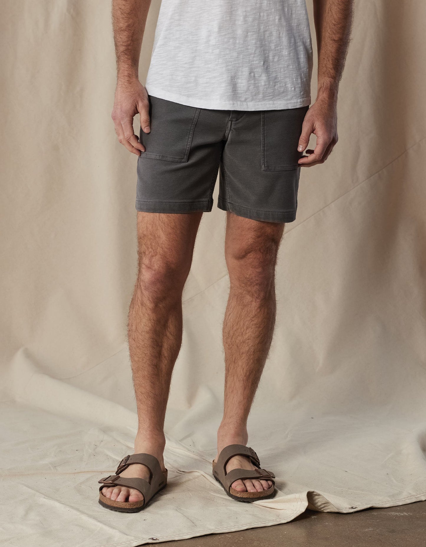 Comfort Terry Utility Short in Shadow