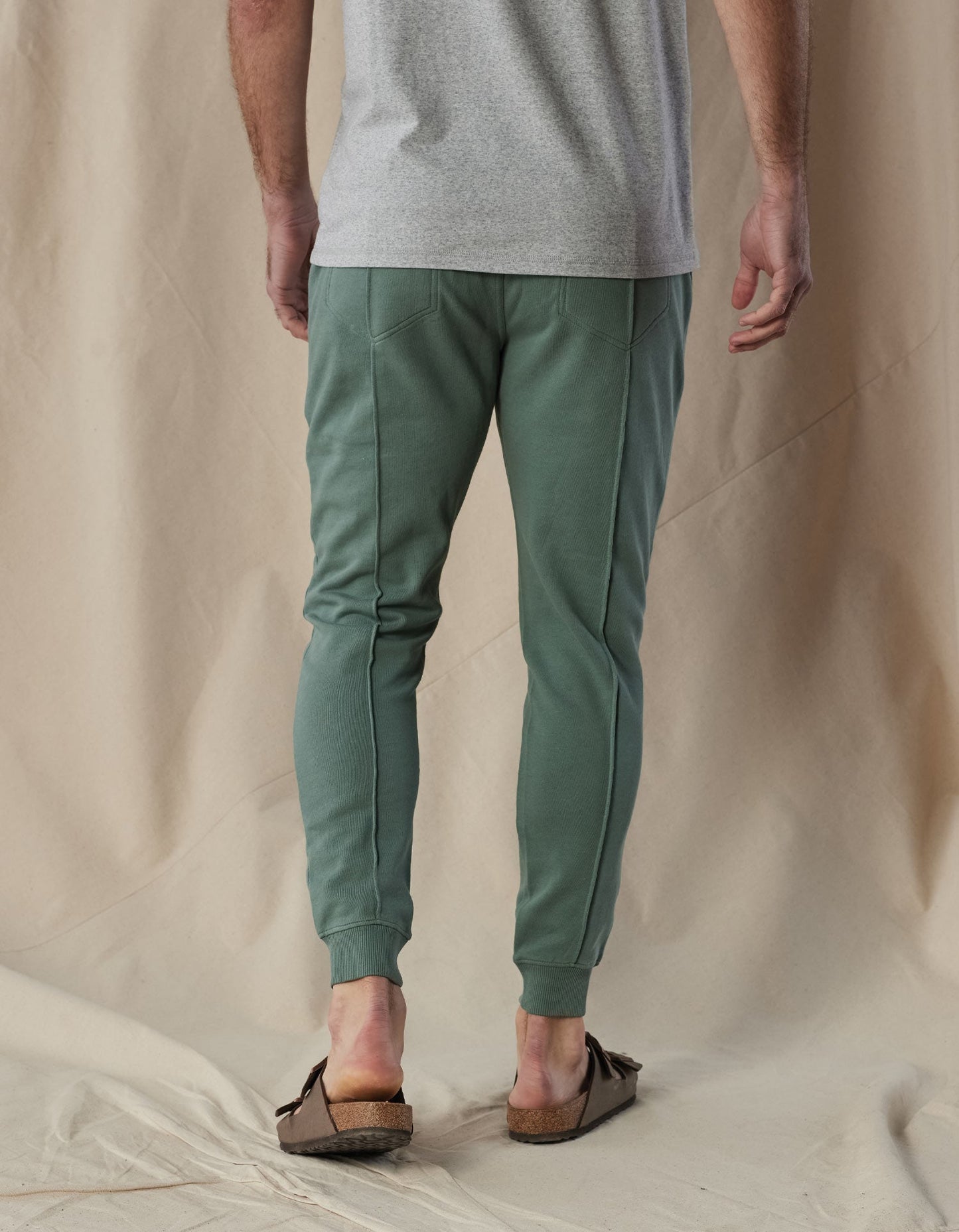 Cole Terry Pintuck Jogger in Pine