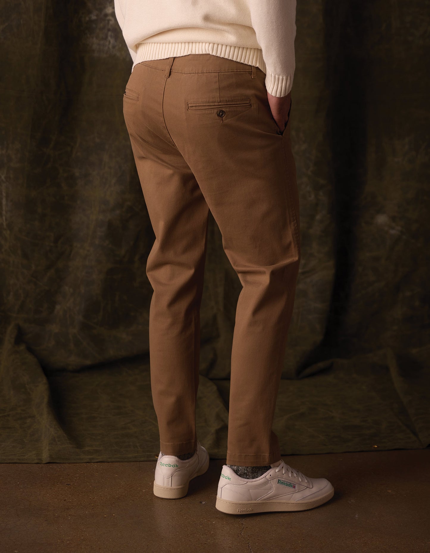 Normal Stretch Straight Chino in Russet