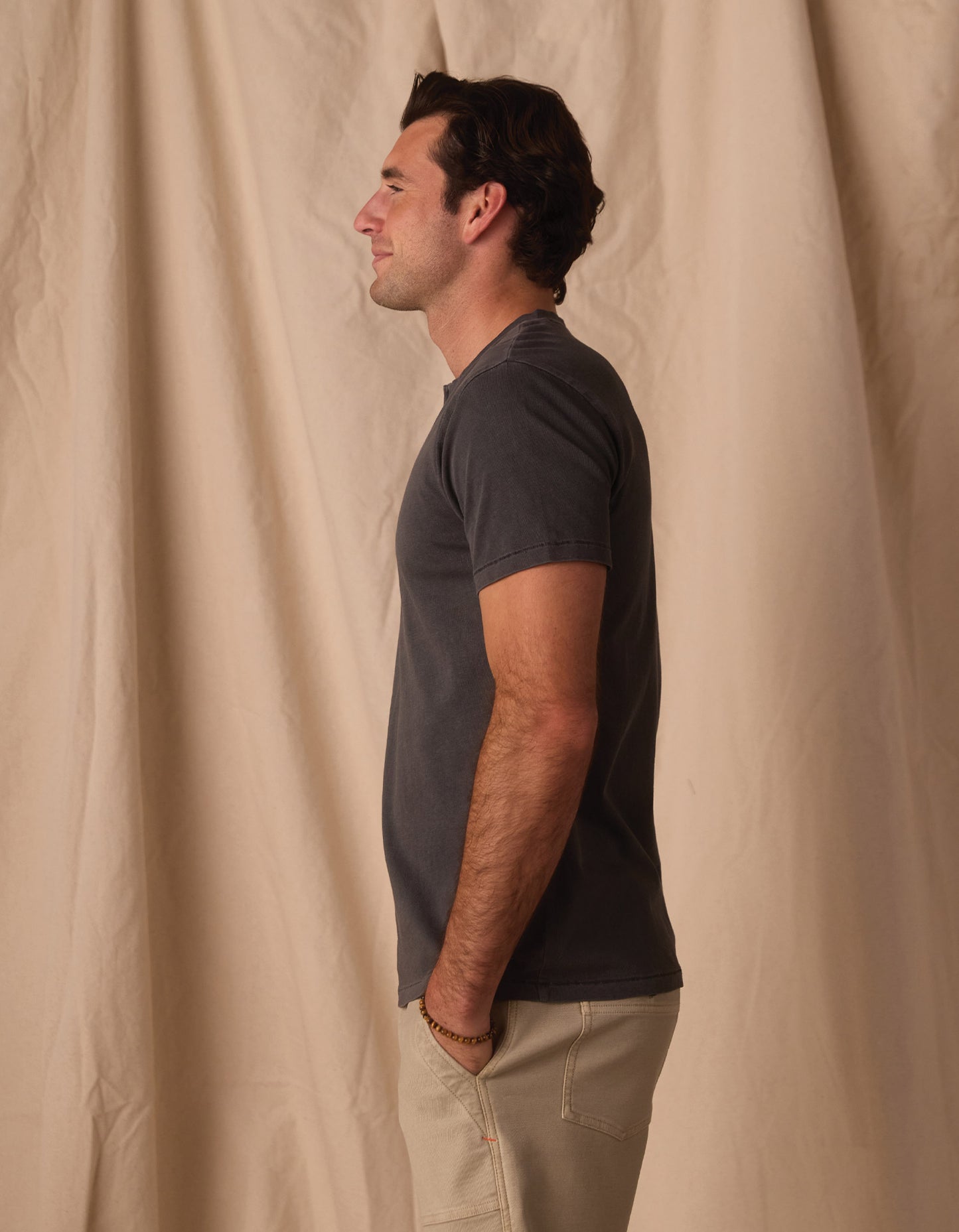 Normal Jersey Henley in Shadow