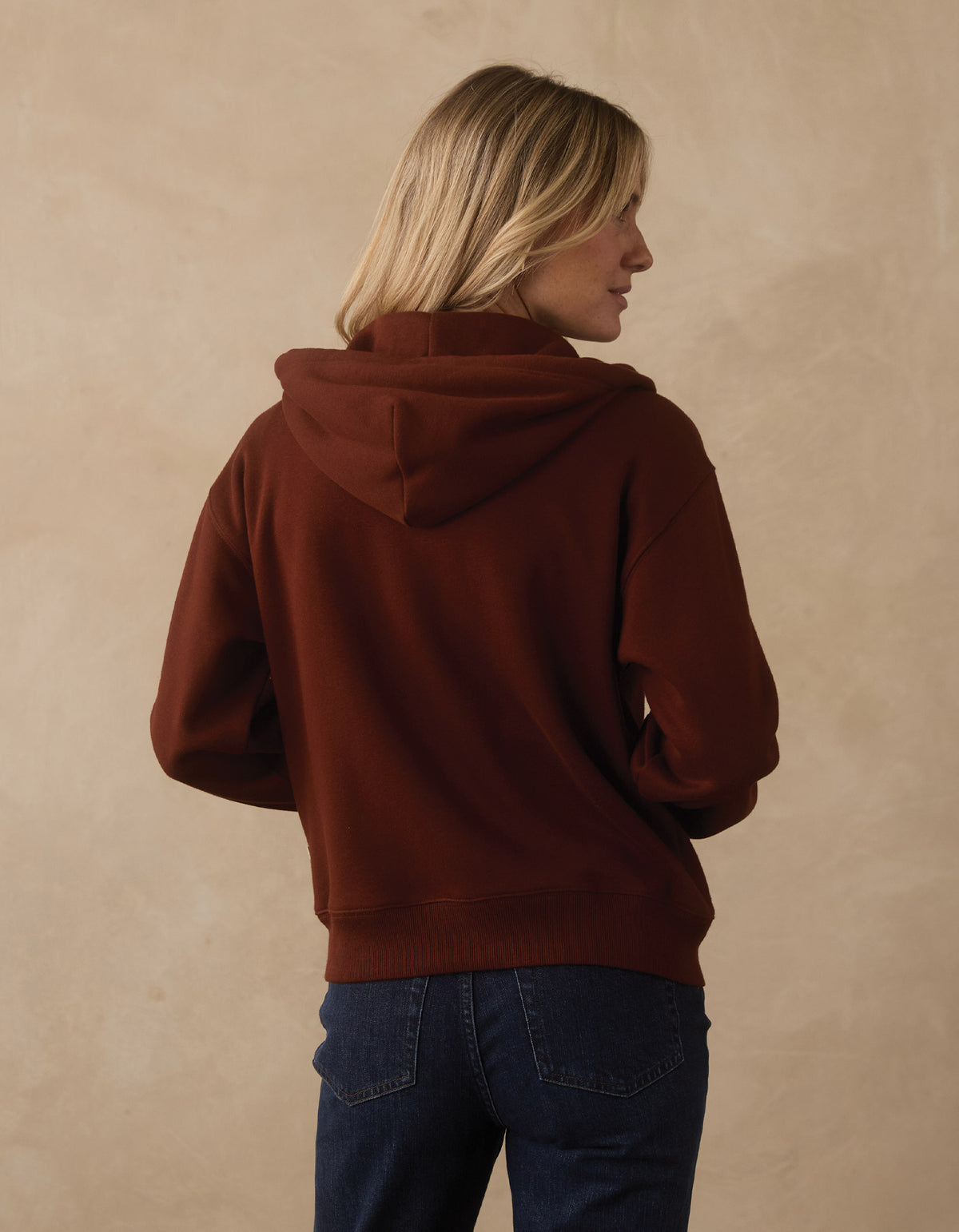 Normal Fleece Fullzip Hoodie in Spiced Brandy