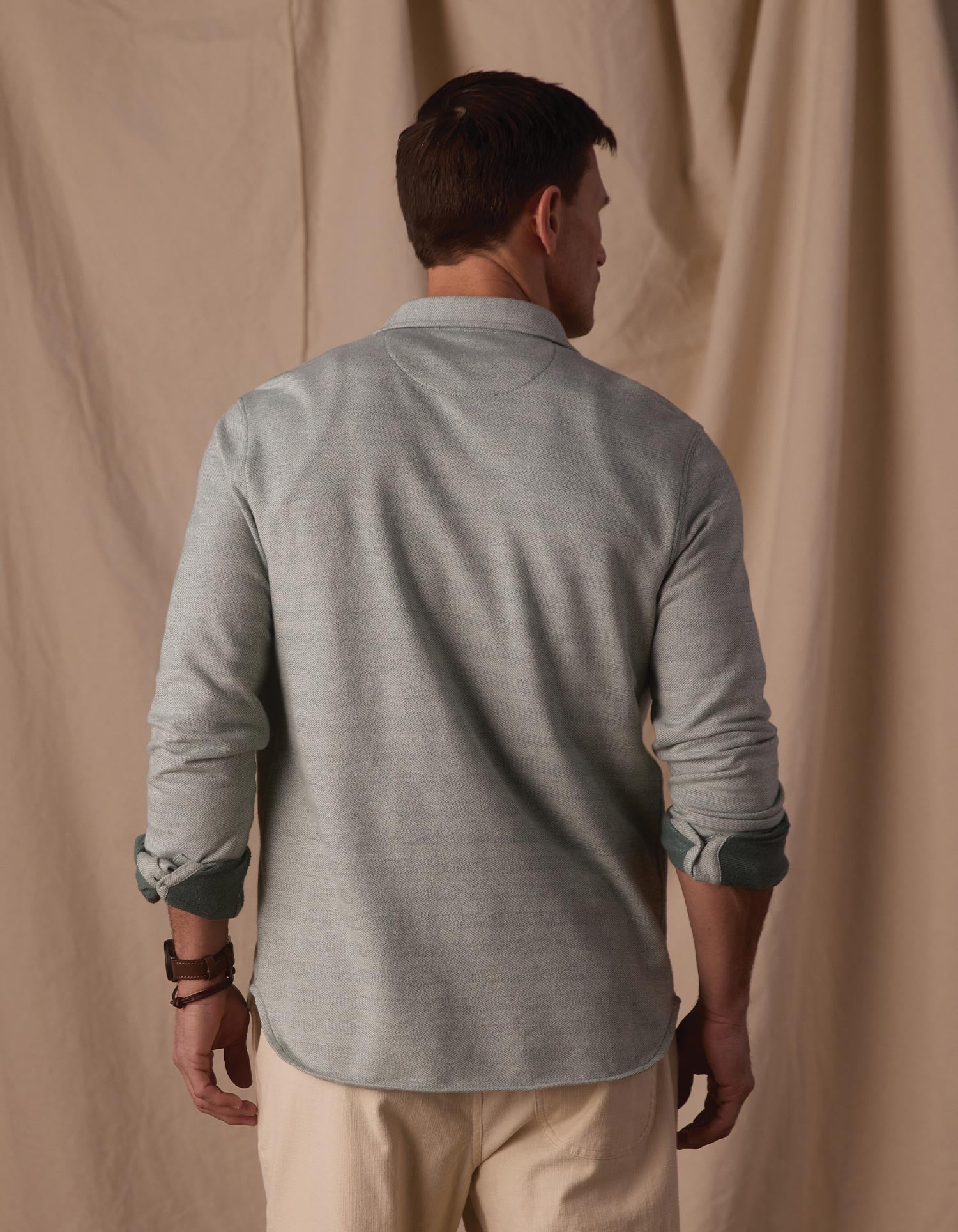 Textured Knit Shirt in Juniper – The Normal Brand