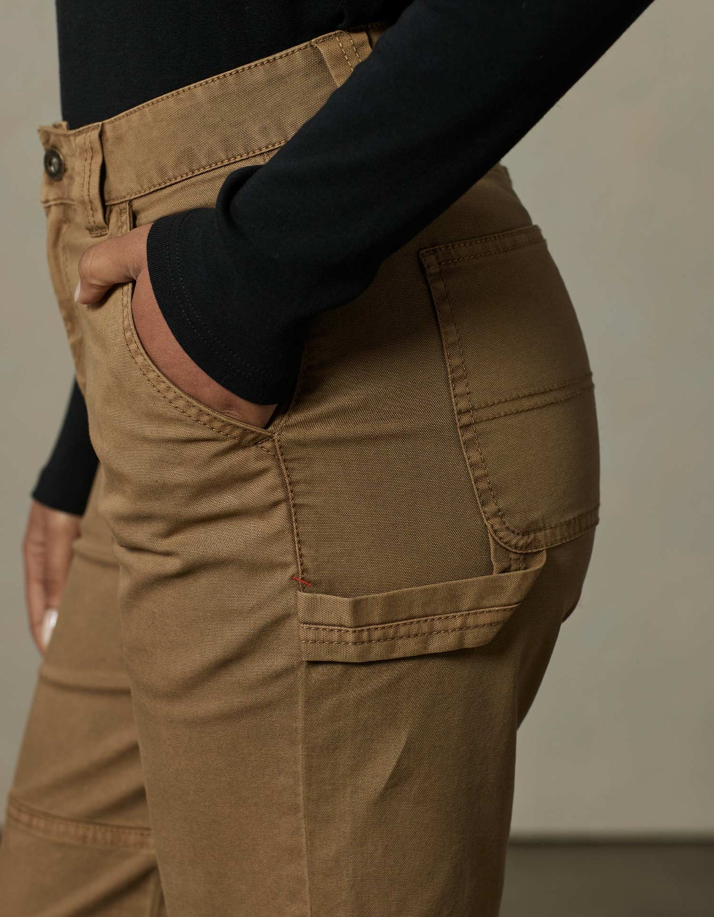 James Canvas Utility Pant in Russet