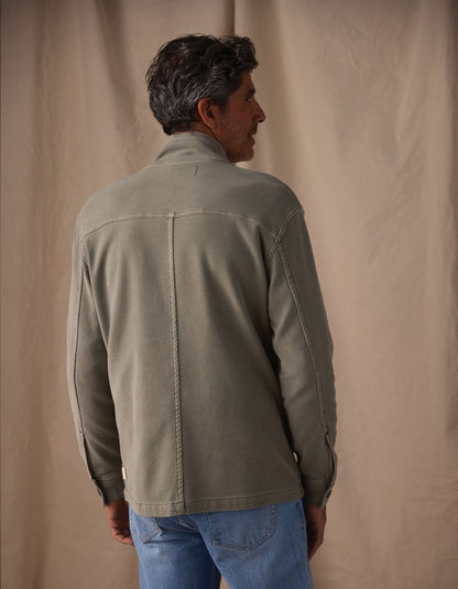 Comfort Terry Chore Coat in Moss