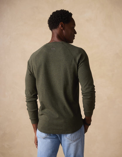 Puremeso Everyday Henley in Olive