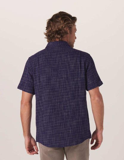 Freshwater Short Sleeve Button Up Shirt in Ocean