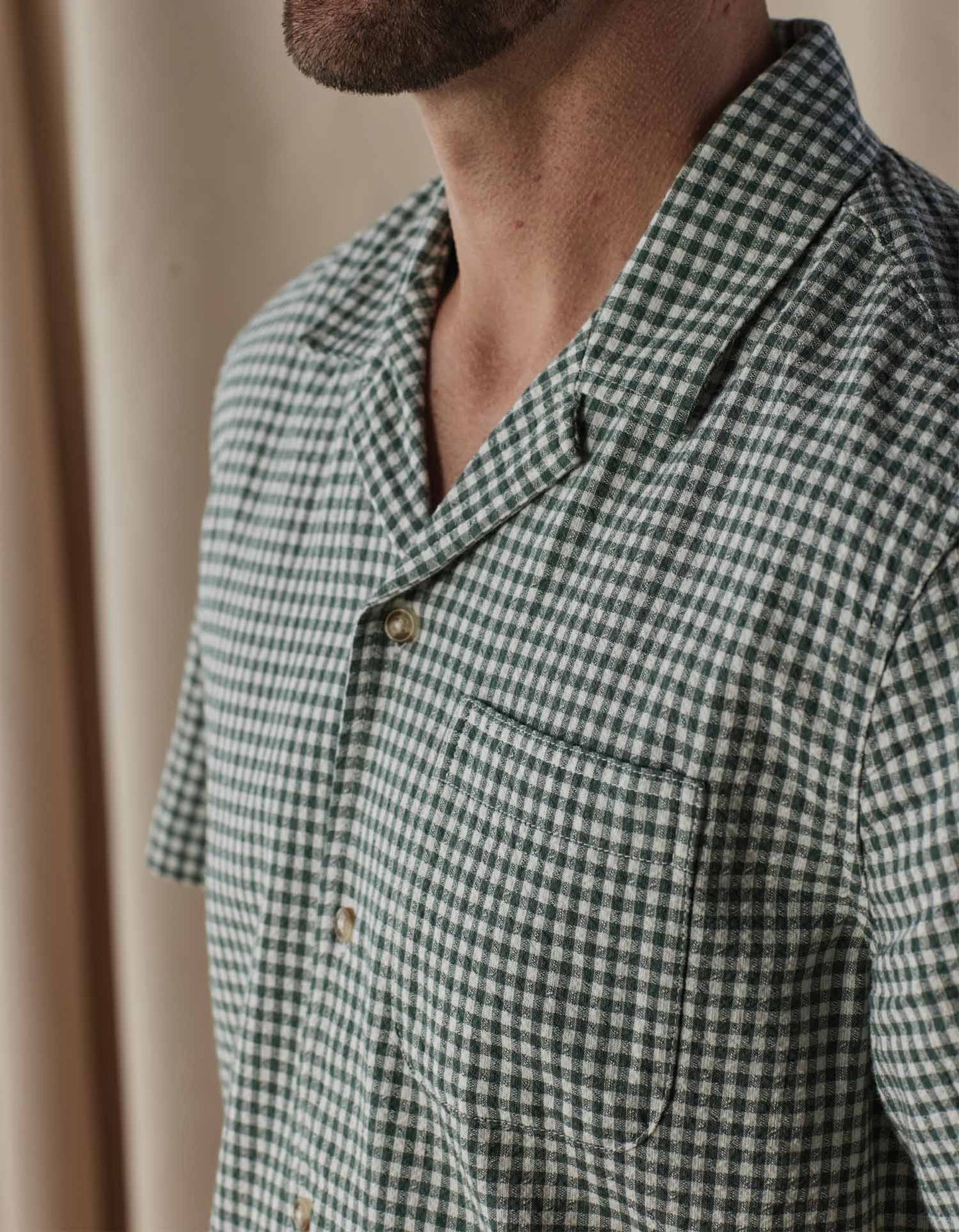 Freshwater Camp Shirt in Pine Check