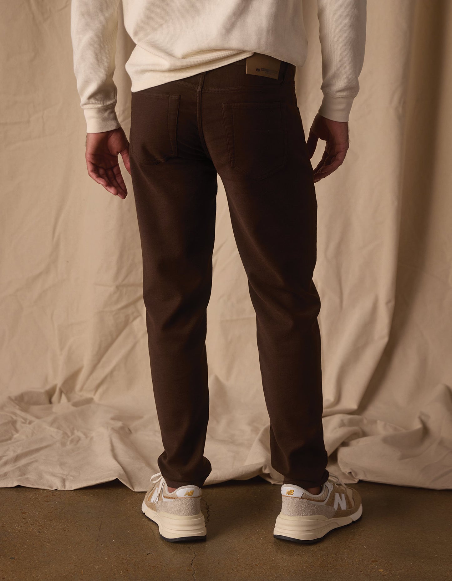 Comfort Terry Pant in Dark Brown